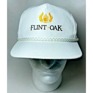 Flint Oak Hunting Club Hat Mens Vintage Adjustable La Mode 80s 90s Cap Twill